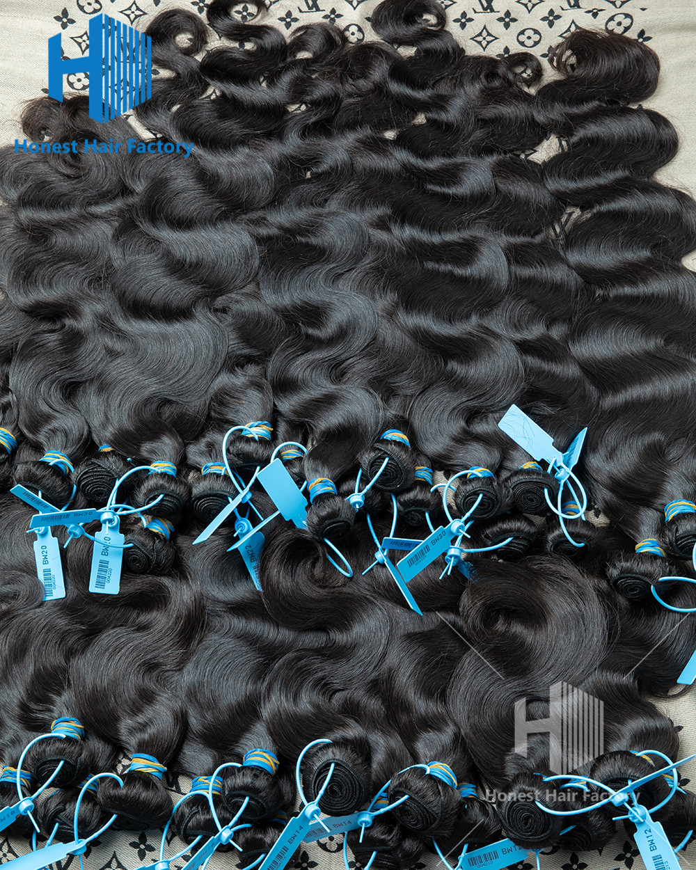 Wholesale 10 Bundles Blue Band Raw Hair 12"-30" Body Wave