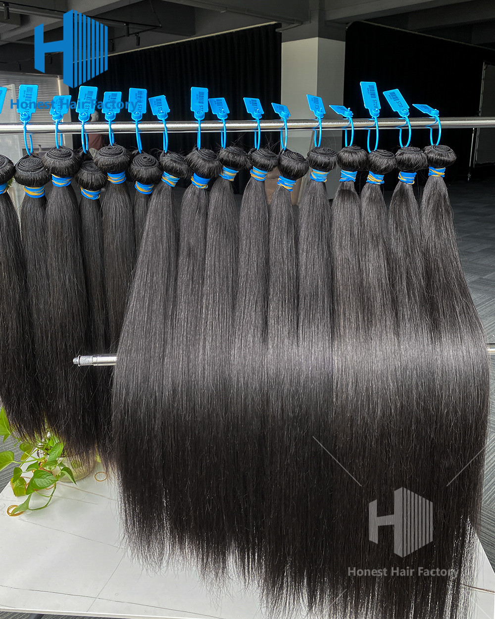 Wholesale 10 Bundles Blue Band Raw Hair 12"-30" Straight