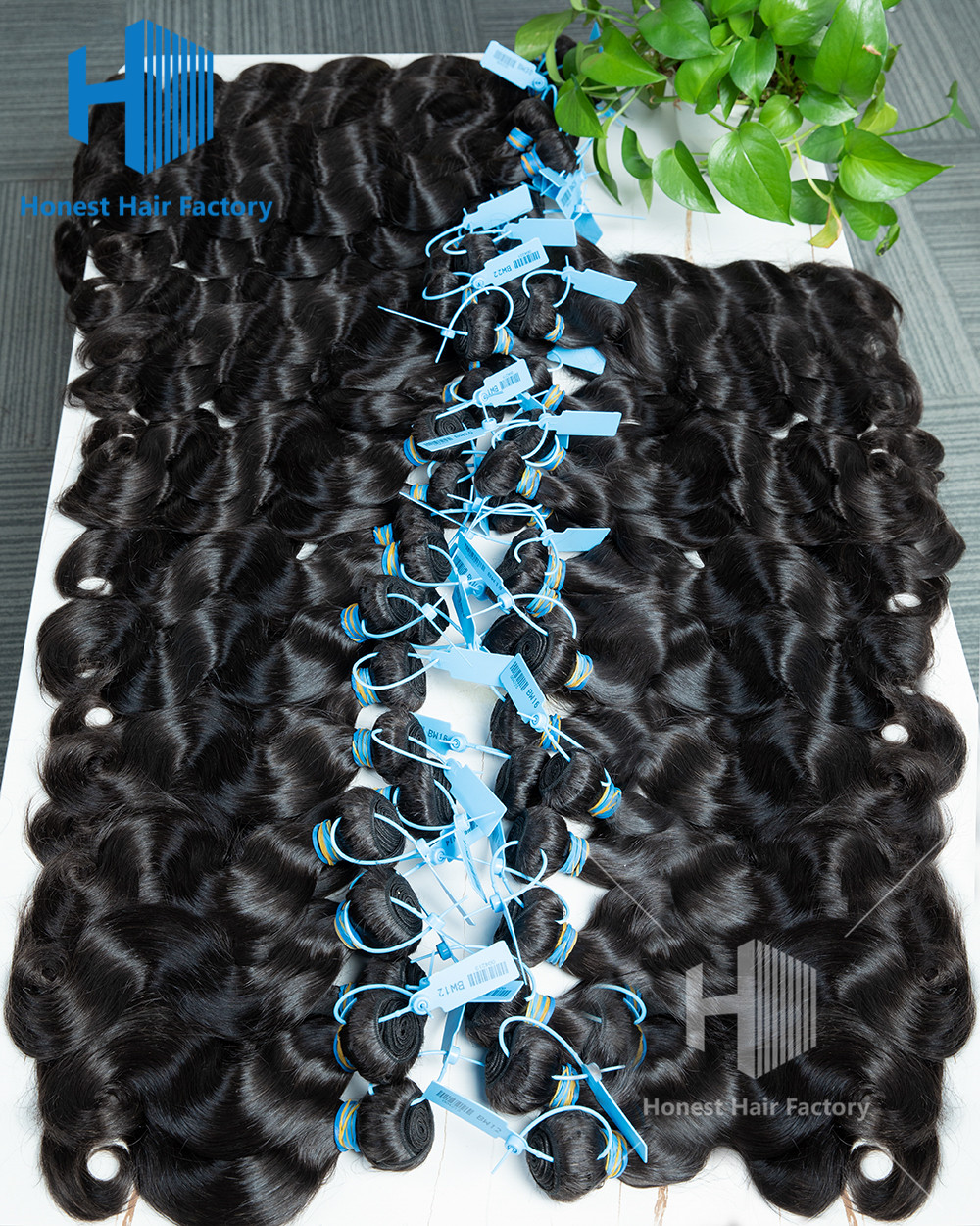 Wholesale 30 Bundles Blue Band Raw Hair 12"-30" Body Wave