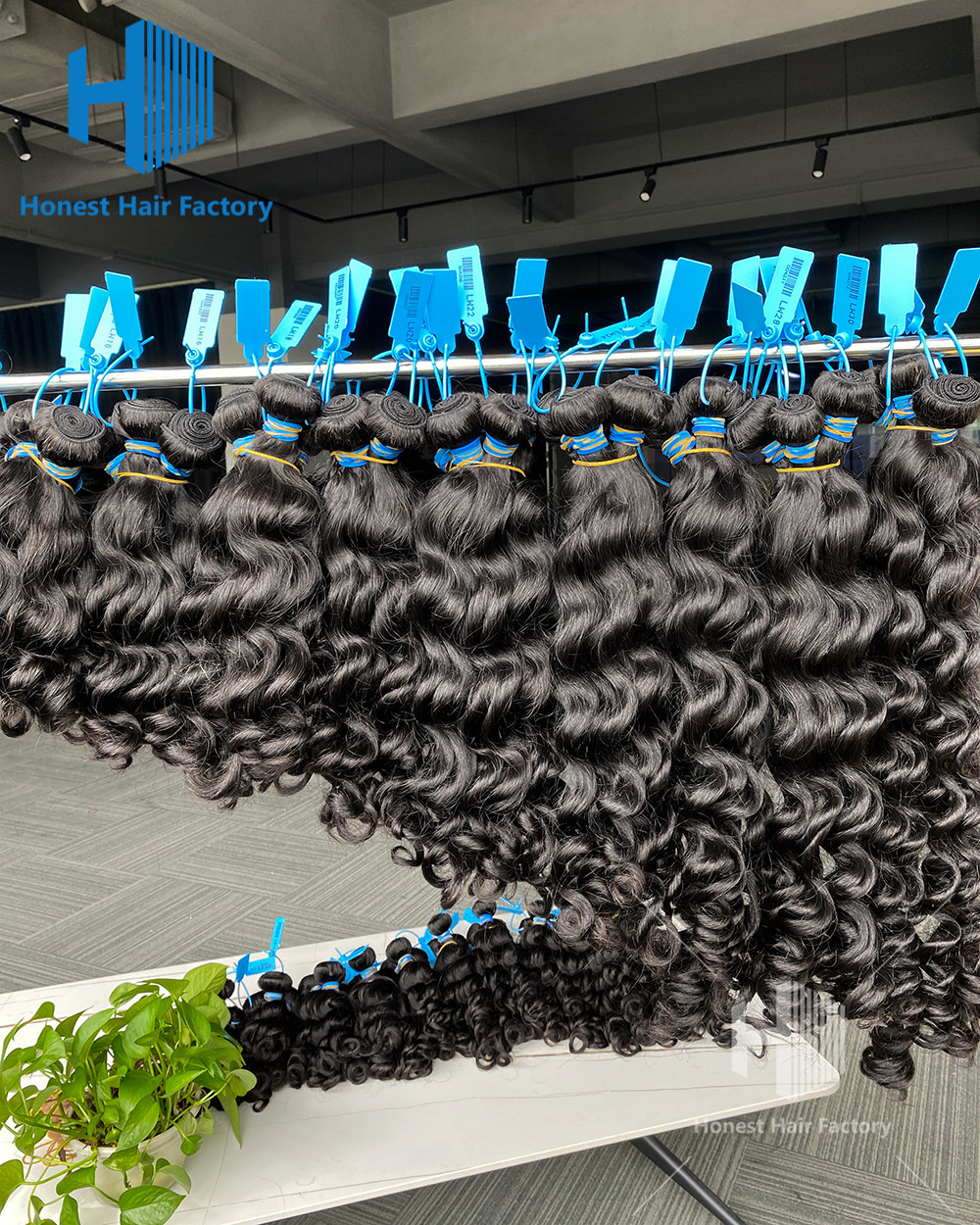 Wholesale 50 Bundles Blue Band Raw Hair 12"-30" Loose Wave