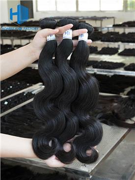 Wholesale 12-28 Inch Body Wave Mink Malaysian Hair #1B Natural Black