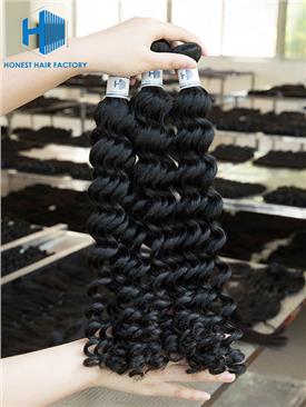 Wholesale 12-28 Inch Deep Wave Mink Malaysian Hair #1B Natural Black