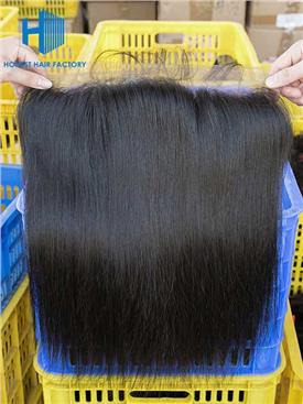 Wholesale 8-22Inch Straight Pre-plucked 13*5 Transparent  Lace Frontal