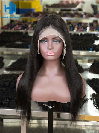 Wholesale Straight Pre-plucked 13*5 Frontal Lace Wig With Raw Hair