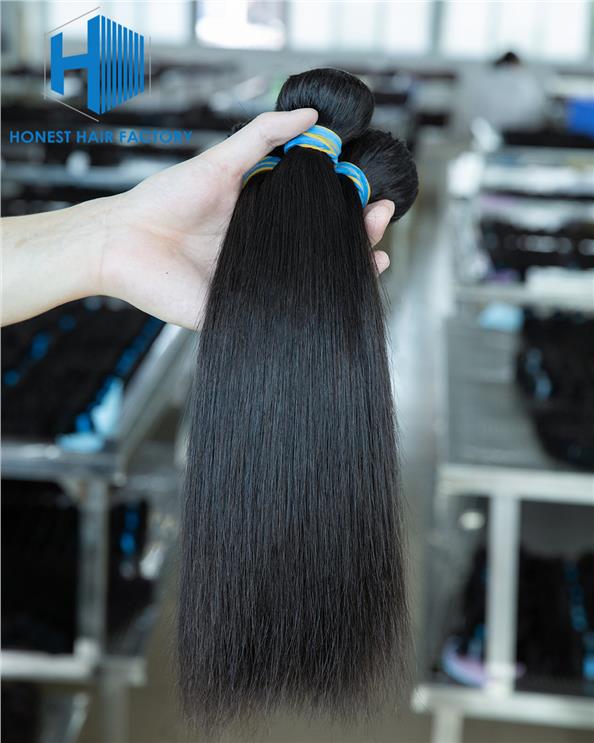 Wholesale Blue Band XR Brazilian Virgin Hair Straight 1B# 12Inch