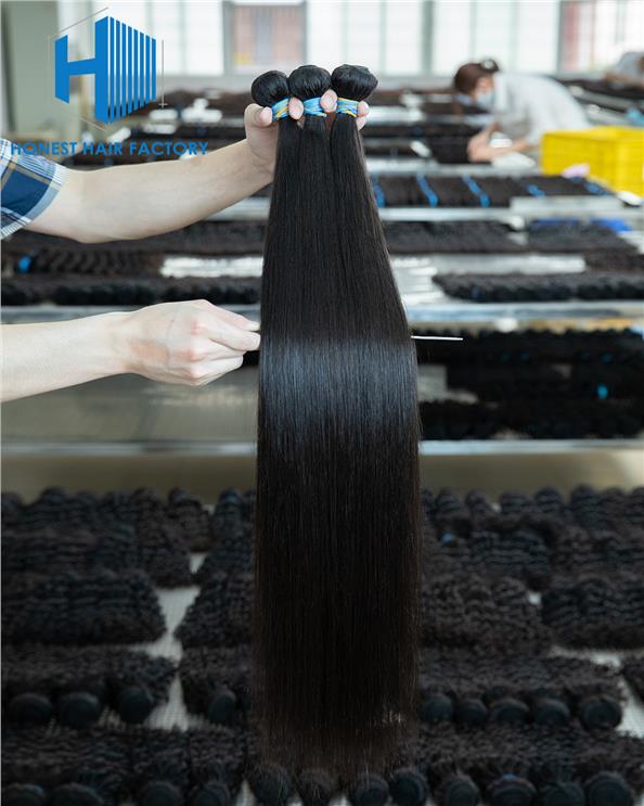 Wholesale Blue Band XR Brazilian Virgin Hair Straight 1B# 28Inch