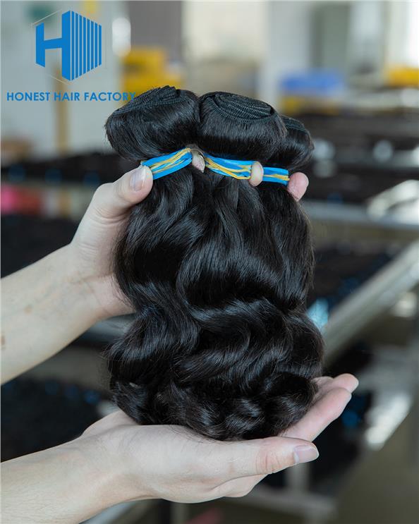 Wholesale Blue Band XR Brazilian Virgin Hair Loose Wave 1B# 12Inch