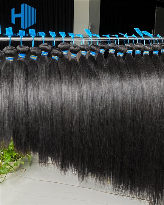 Wholesale 12" -30" Blue Band XR Brazilian Virgin Hair Straight 1B#